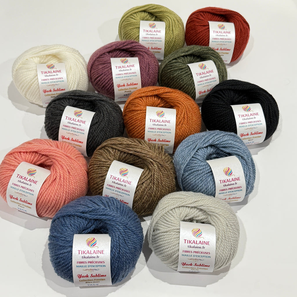 YACK SUBLIME – DUVET DE YACK, MÉRINOS EXTRAFIN & SOIE