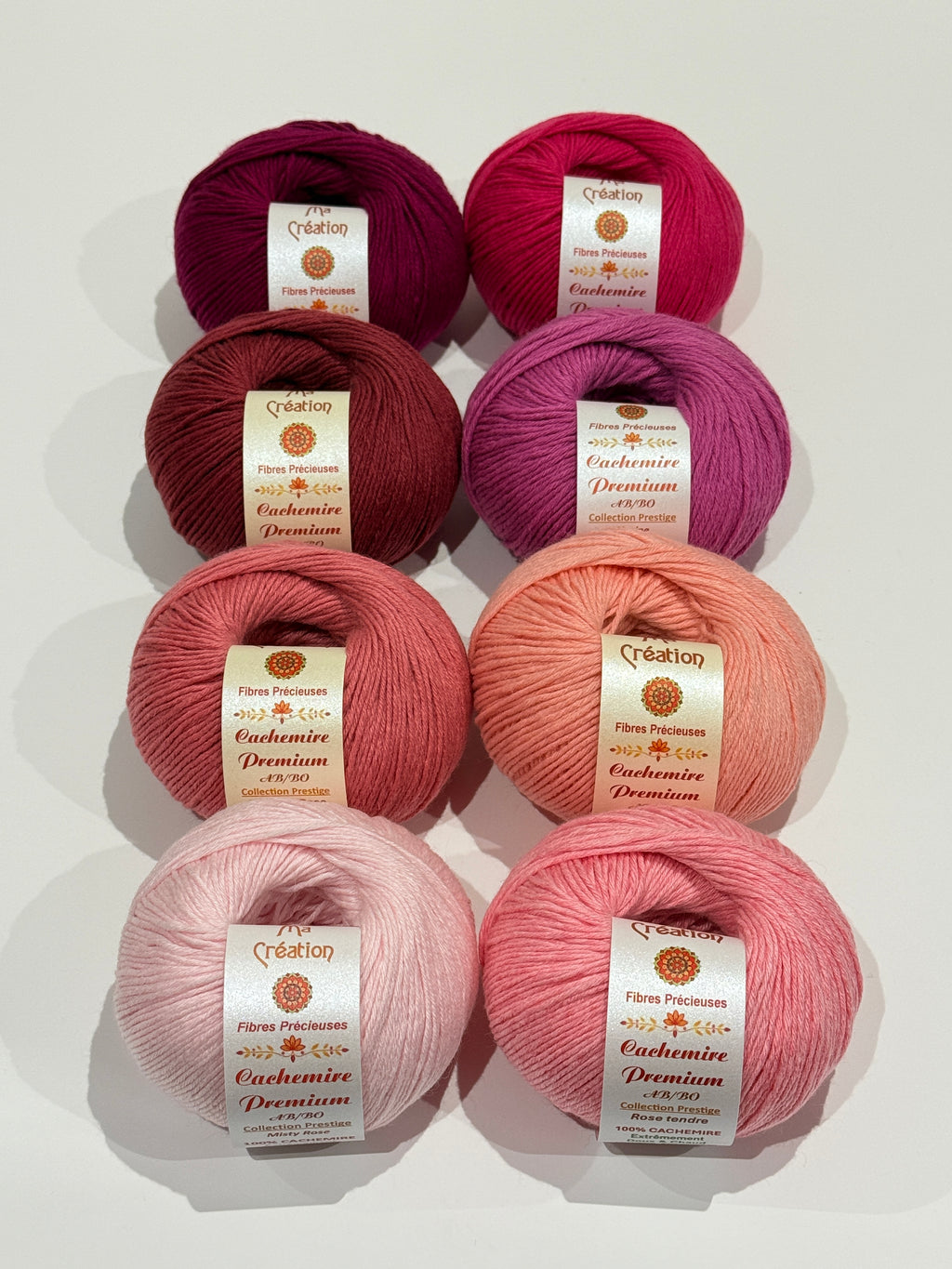 100% Cachemire Premium pelote de 50g 220m - aiguilles 3,5-4 mm