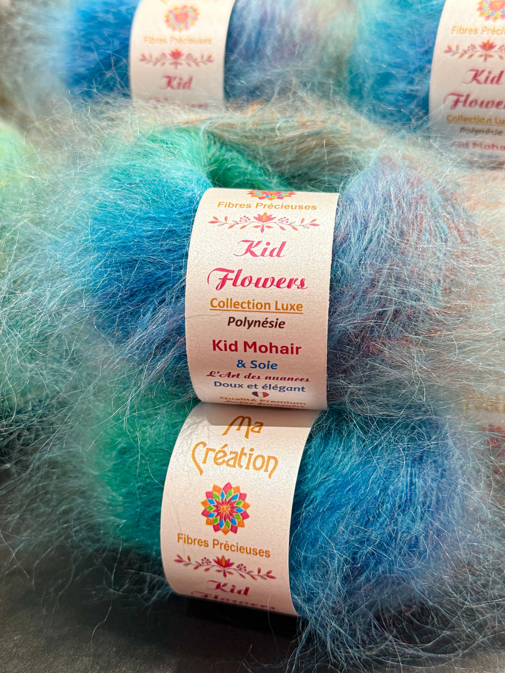Kid Flowers : Kid Mohair et Soie