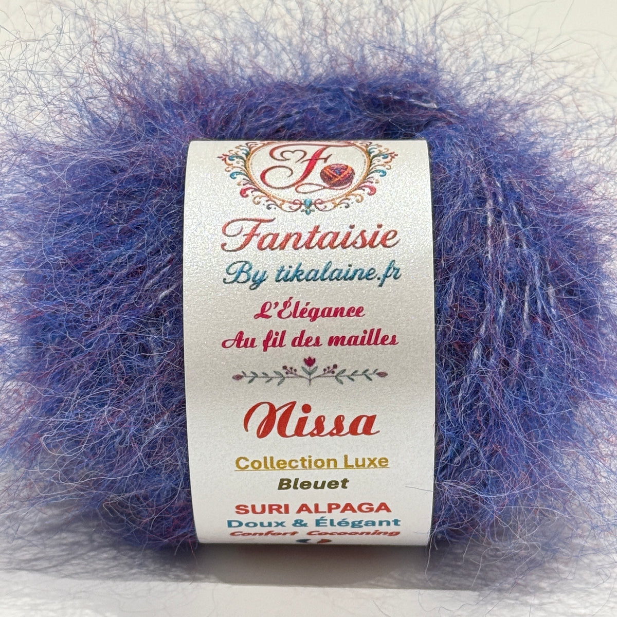 Nissa – Suri Alpaga doux et duveteux – lot à partir de 10 pelotes de 25 g / 110 m