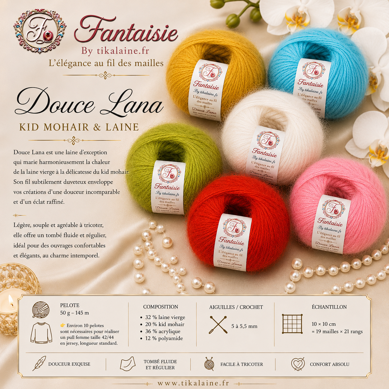 Douce Lana : kid mohair et laine