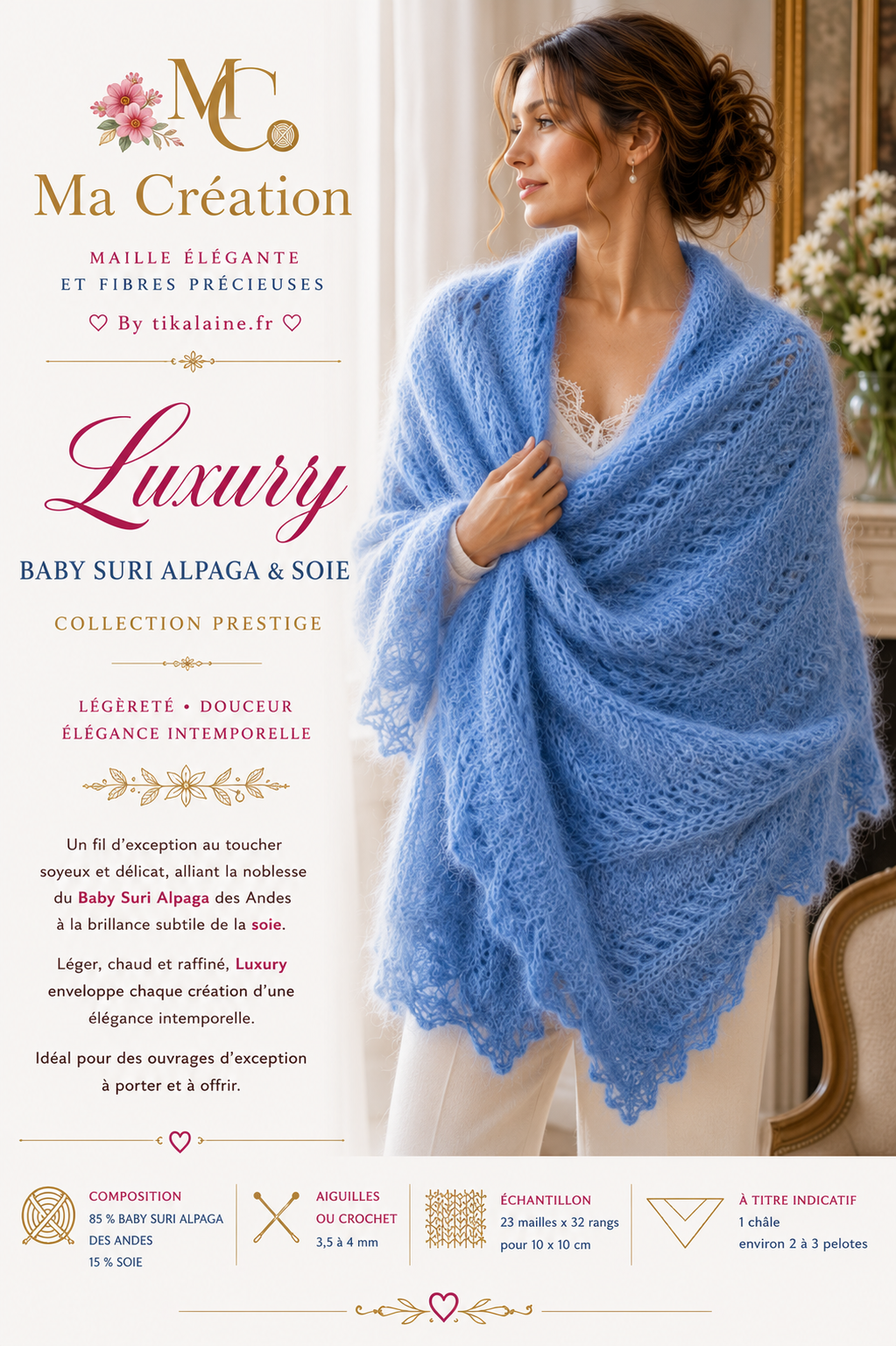 Luxury – Baby Suri Alpaga des Andes & Soie
