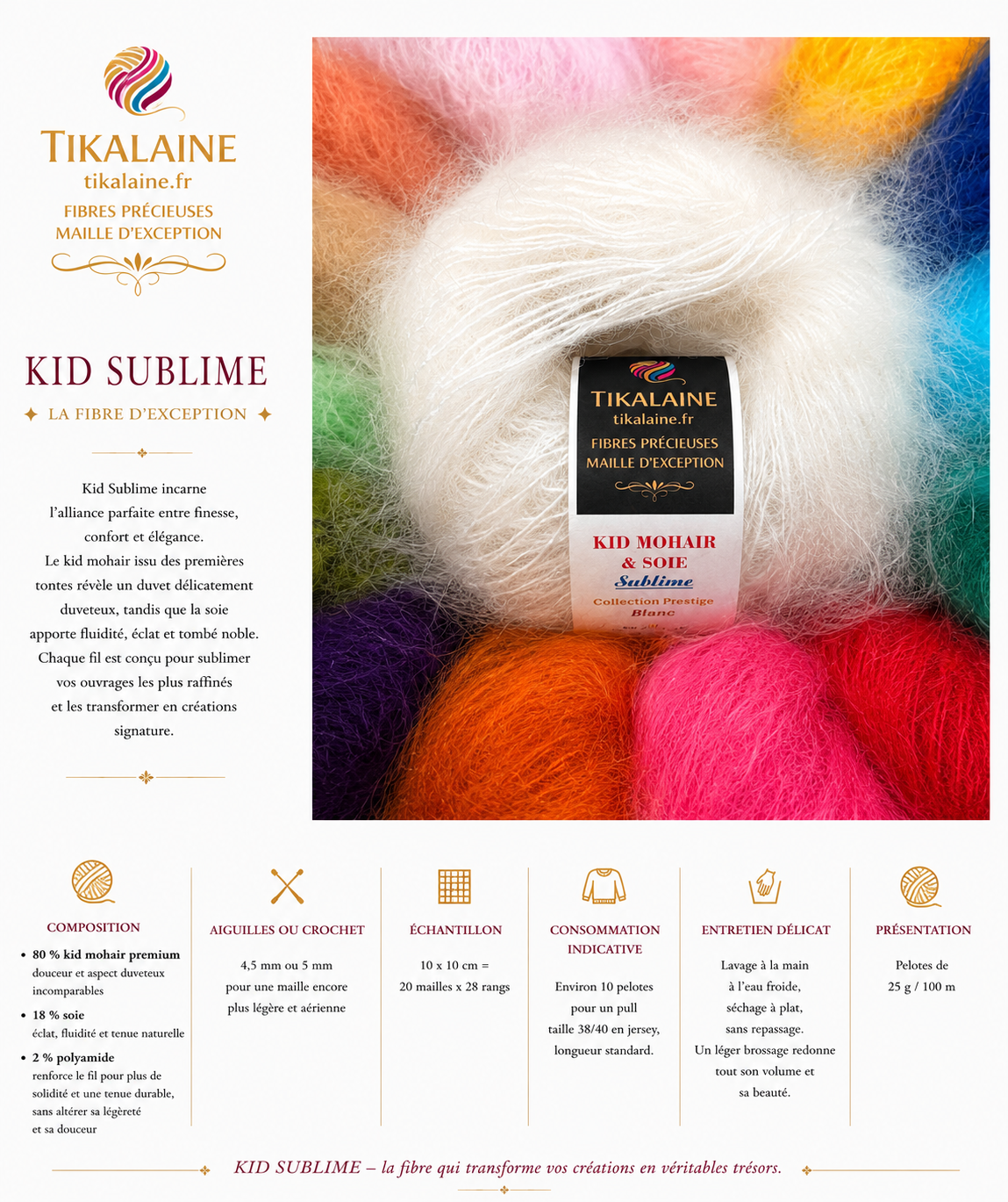 KID SUBLIME - Kid Mohair et Soie