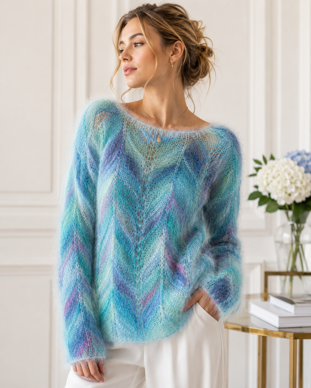 Kid Flowers : Kid Mohair et Soie