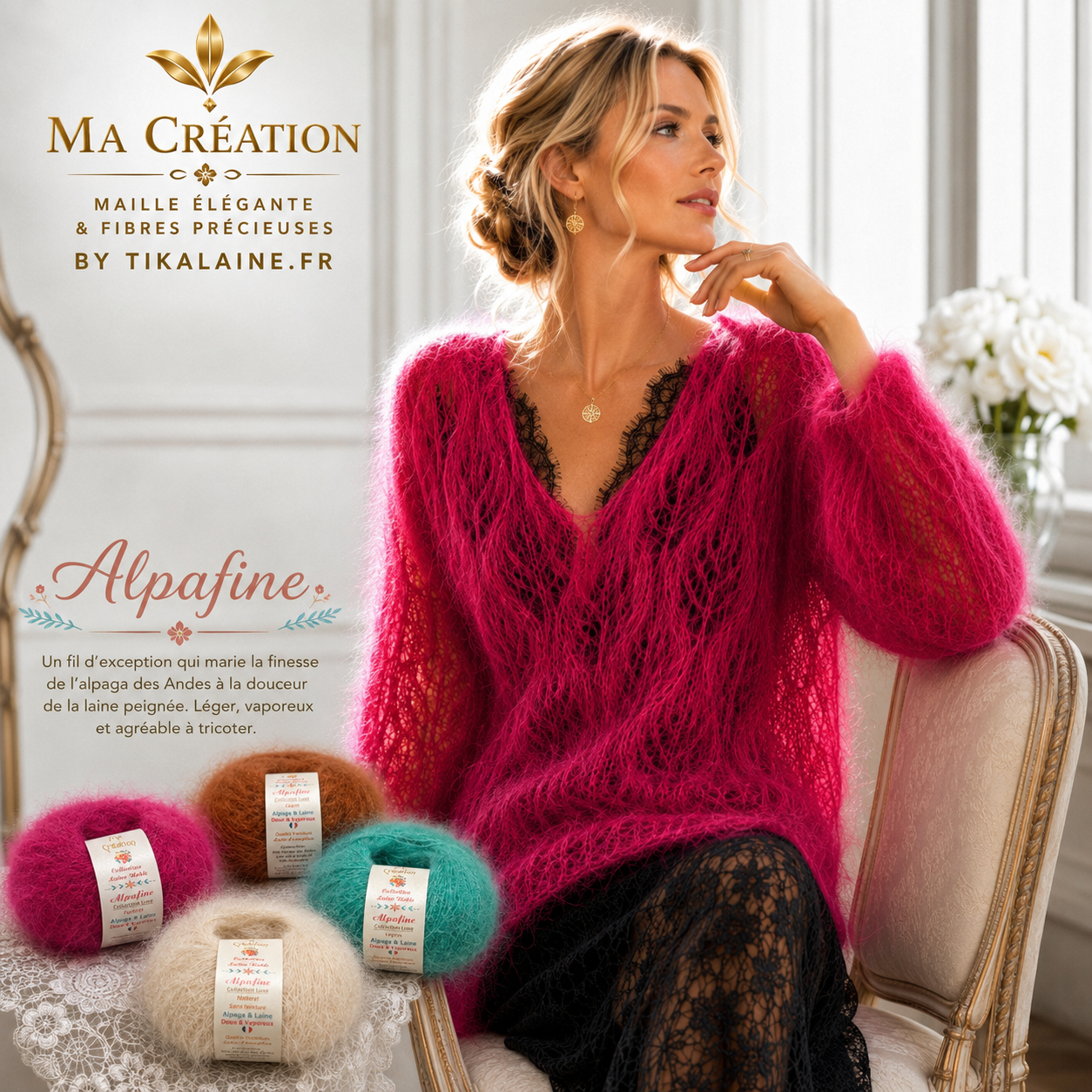 Alpafine : alpaga et laine